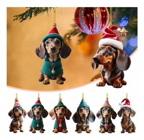 Fe 7 Adornos Navideños For Halloween Con Forma De Perro
