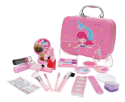 Set De Maquillaje Cosmético Lavable Q Diy Play House Game