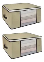Comprar Kit 2 Organizadores Multiuso Colcha Roupa Banho 45x45x20cm