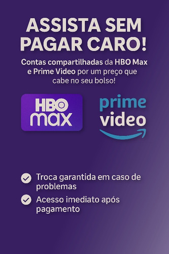 Serviços De Streamings Hbo/prime/netflix/appletv/crunchyroll