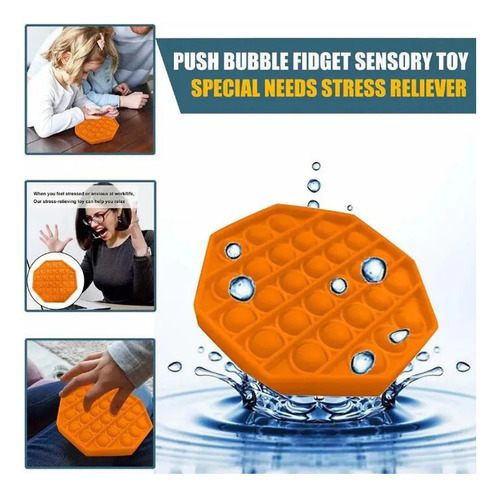 Fe Pop It Bubble Pop Fidget Sensory Juguete Puzzle Juego