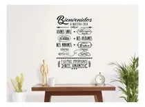 Comprar Vinilo Decorativo Pared Bienvenidos A Casa Familia Hogar