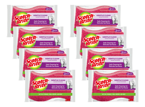 Scotch-brite Brite - Esponja Delicada, 3 Unidades (paquete D