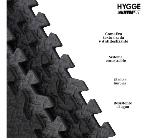 Imagen 4 de 10 de Piso Goma Eva Encastrable Tatami Con Bordes 60x60 22mm Pack4