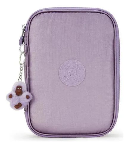Kipling Lapicera 100 Lápices Etc. Lilac Metallic Color Lila Frosted Lilac Metallic