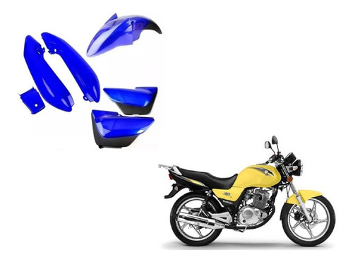 Kit Carenagem Completa Suzuki Yes 125 Azul 2008 - Paramotos