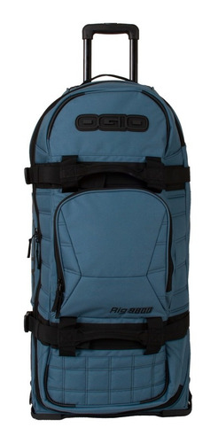 Imagen 2 de 5 de Maleta Equipaje Ogio Rig 9800 Wheeled Basalt Azul Motocross