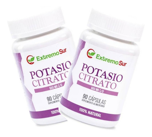 2 Citrato De Potasio - 180 Capsulas - Calidad Premium