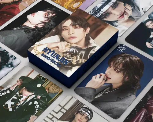 55 Photocards Stray Kids - Edição Hyunjin Stray Kids Dsaf Ty