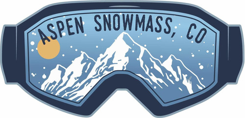 Snowmass Colorado Ski Adventur Souvenir 2 Vinilo Diseño