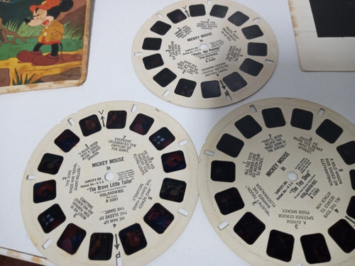 7k Mickey Mouse 3 Discos View Master 1958