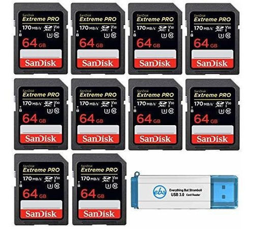 Tarjeta De Memoria Sdxc Extreme Pro De 64 Gb Paquete De...