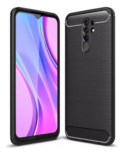 Funda Fibra De Carbono Tpu Compatible Con Xiaomi Redmi 9