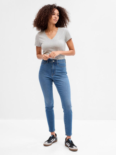 Jeans Mujer Gap Jegging Medium Sun Celeste