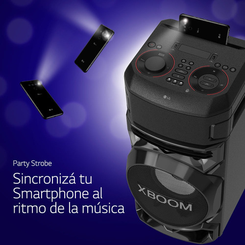 Parlante LG XBOOM RN7 con bluetooth negro 110V/240V