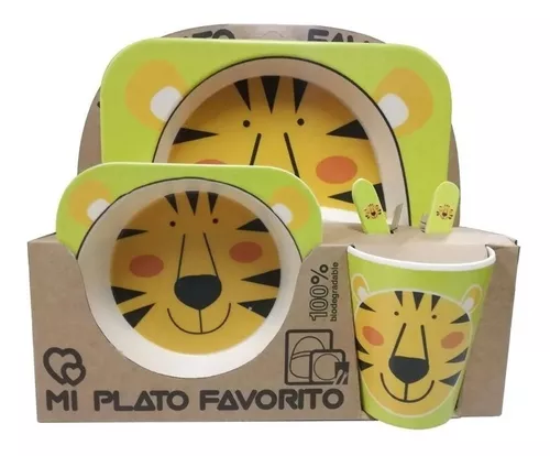 Platos de Bambu para Bebes 5Pcs 65602