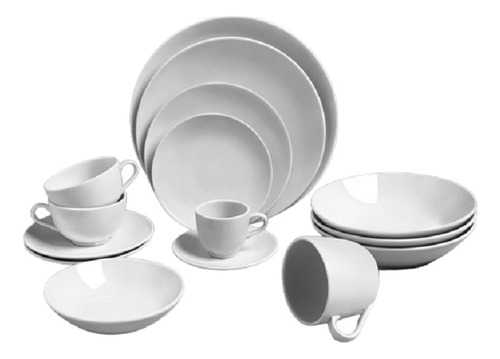 Tazas Desayuno Con Plato 250 Ml 12 Duos Tsuji 2100 Porcelana