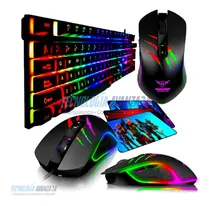 Comprar Teclado Gamer Semi Mecánico + Mouse Gamer Rgb 6400dpi + Pad
