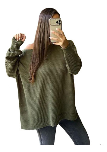 Imagen 8 de 9 de Sweaters Ancho Talle Grande Oversize Mujer Moda A67