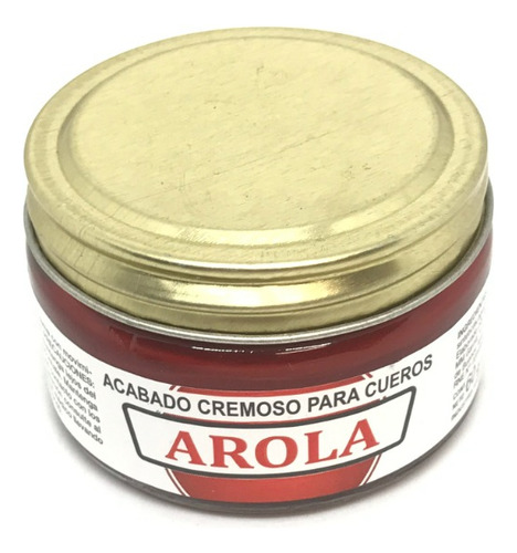 Crema Arola Para Cueros. 60gr. Color Rojo. 