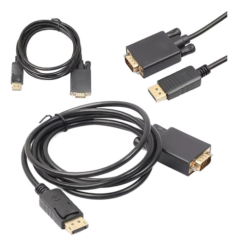 Cable Adaptador Display Port Macho A Vga Macho 1.8mts