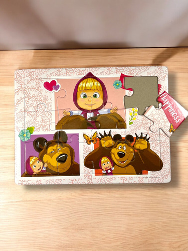 Rompecabezas Niños Infantil 12 Piezas Masha Y El Oso