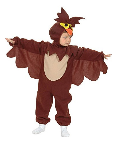 Bristol Novelty Cc074 Owl Toddler Costume, Beige, Cux4t