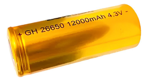 Bateria Grande Recarregável 26650 4.3v 12000mah - Luatek
