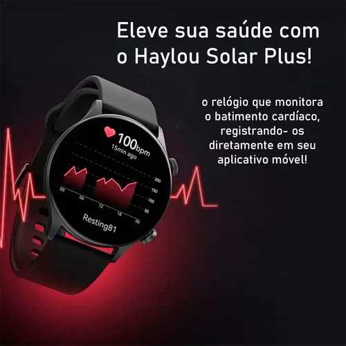 Relógio Smartwatch Haylou Solar Plus Fitness 1.4 - Original