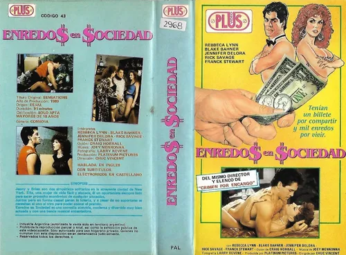 Enredos En Sociedad Vhs Sensations 1987 Krista Lane (Usado)