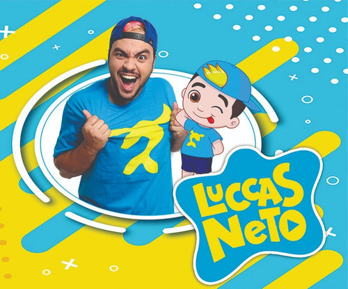 Imagem 2 de 5 de Kit Painel Poli Banner + Displays Festa Lucas Neto
