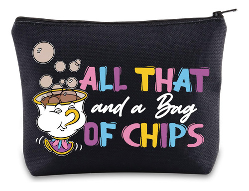 Bwwktop Bolsa De Maquillaje Mrs. Potts And Chip Beauty Beast