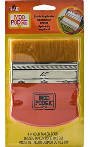 Mod Podge Gold Brush Aplicador 4 Pulgadas, 12917 Taklon, 1