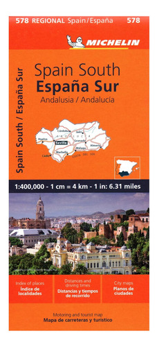 Libro: España: Mapa De Andalucía 578 (michelin)