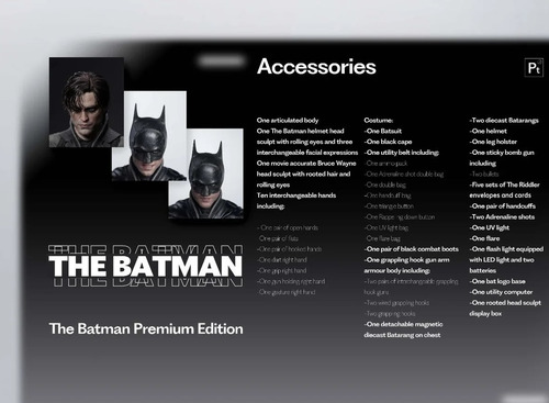 Inart Batman Premium Edition Hot Toys