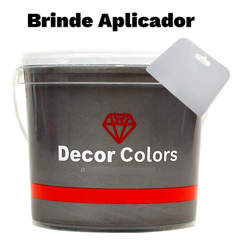 Imagem 5 de 10 de Decor Colors Cimento Queimado Perolizado 3,2kg Minerio Onix