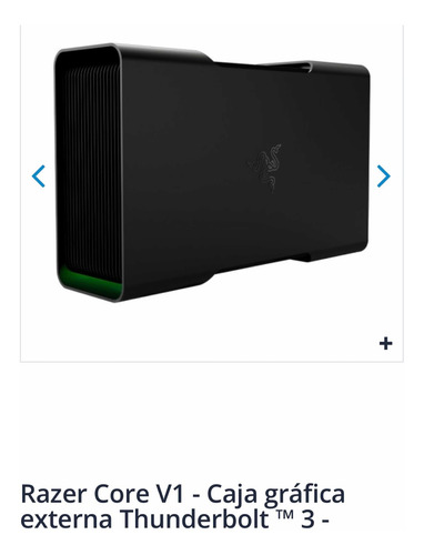 Gabinete Externo Para Tarjeta Grafica Razer Core V1 Thunder