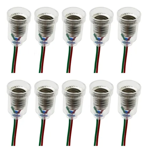 Sqxbk 10 Lamparas E10 Con Base De Rosca Led, Soporte De Bomb