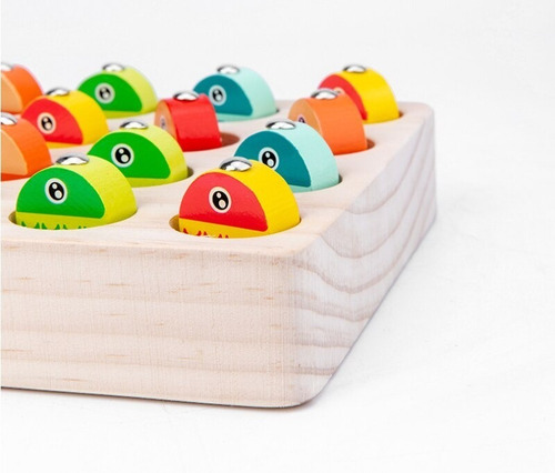 Imagen 3 de 6 de Juego Abecedario De Pesca Montessori Juguetes Didácticos