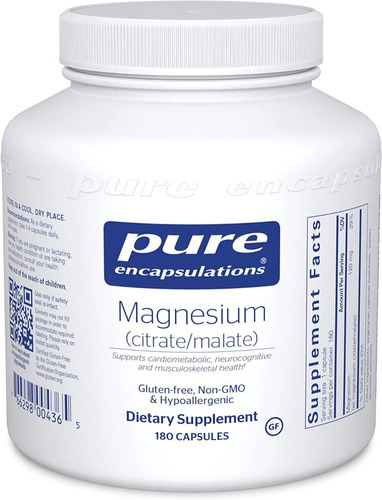 Citrato De Magnesio 120mg Pure - Unidad a $1761