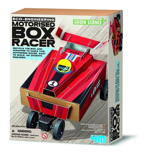 4m Kit Arma Tu Auto De Carrera Con Carton Juguete Juego