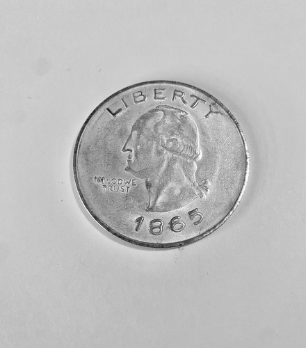 Moneda Liberty De Un Dólar De Plata Año 1865 (Usado)