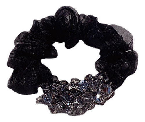 Coletero De Cristal Para Mujer Elegante Tipo Scrunchie