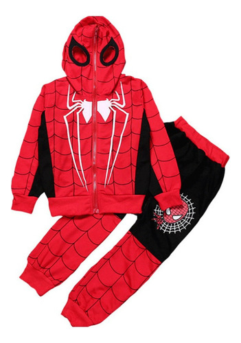 Conjunto De Spiderman For Niño Sudadera Y Pantalon