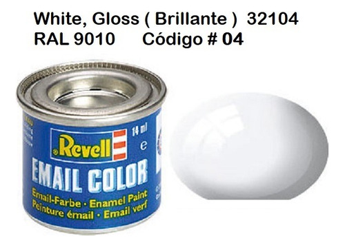 Pintura Para Modelismo De 14ml White Matt By Revell # 32105