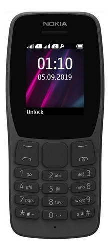 Nokia 110 (2019) Dual SIM 32 MB preto 32 MB RAM