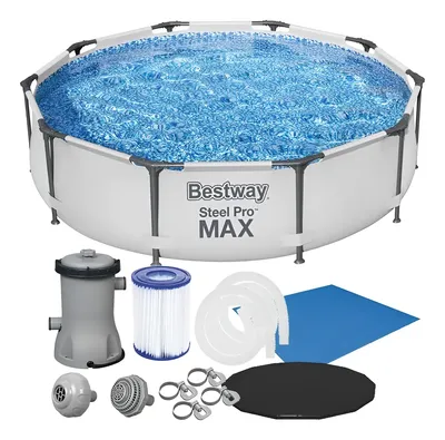 Piscina Estrutural Redonda Bestway 4678l Pro Max Completa