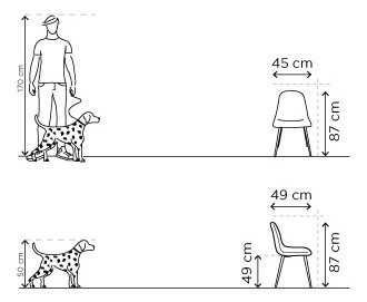 Imagen 4 de 10 de Silla Comedor Retro Tapizada Gaia Coelle Nogal - Gris Oscuro