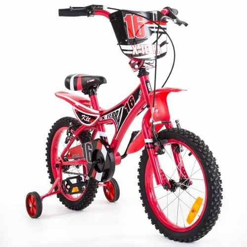 Bicicleta playera infantil X-Terra KLT Cross R16 freno v-brakes color rojo  