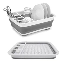 Comprar Secador De Platos Silicona Plegable Multiusos Cocina \u002F Lhua Color Blanco